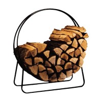 Open Hearth Firewood Log Hoop 40 " X 40 " X 14 " Black Powder Coated - B00YJYQ72I